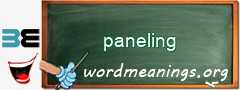 WordMeaning blackboard for paneling